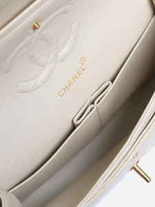 Chanel Cream vintage 1994 medium lambskin Classic Double Flap bag