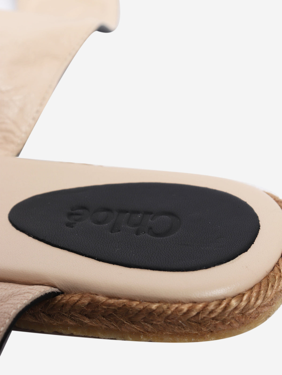 Black soft leather tie-up sandals - size EU 37 Flat Shoes Chloe 