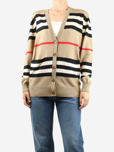 Burberry Beige striped cardigan - size S