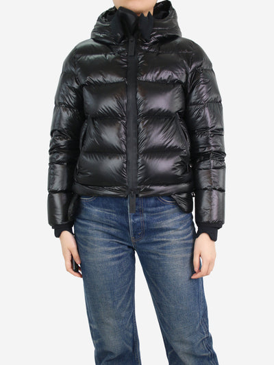 Black gloss long-sleeved puffer jacket - size S Coats & Jackets Templa 