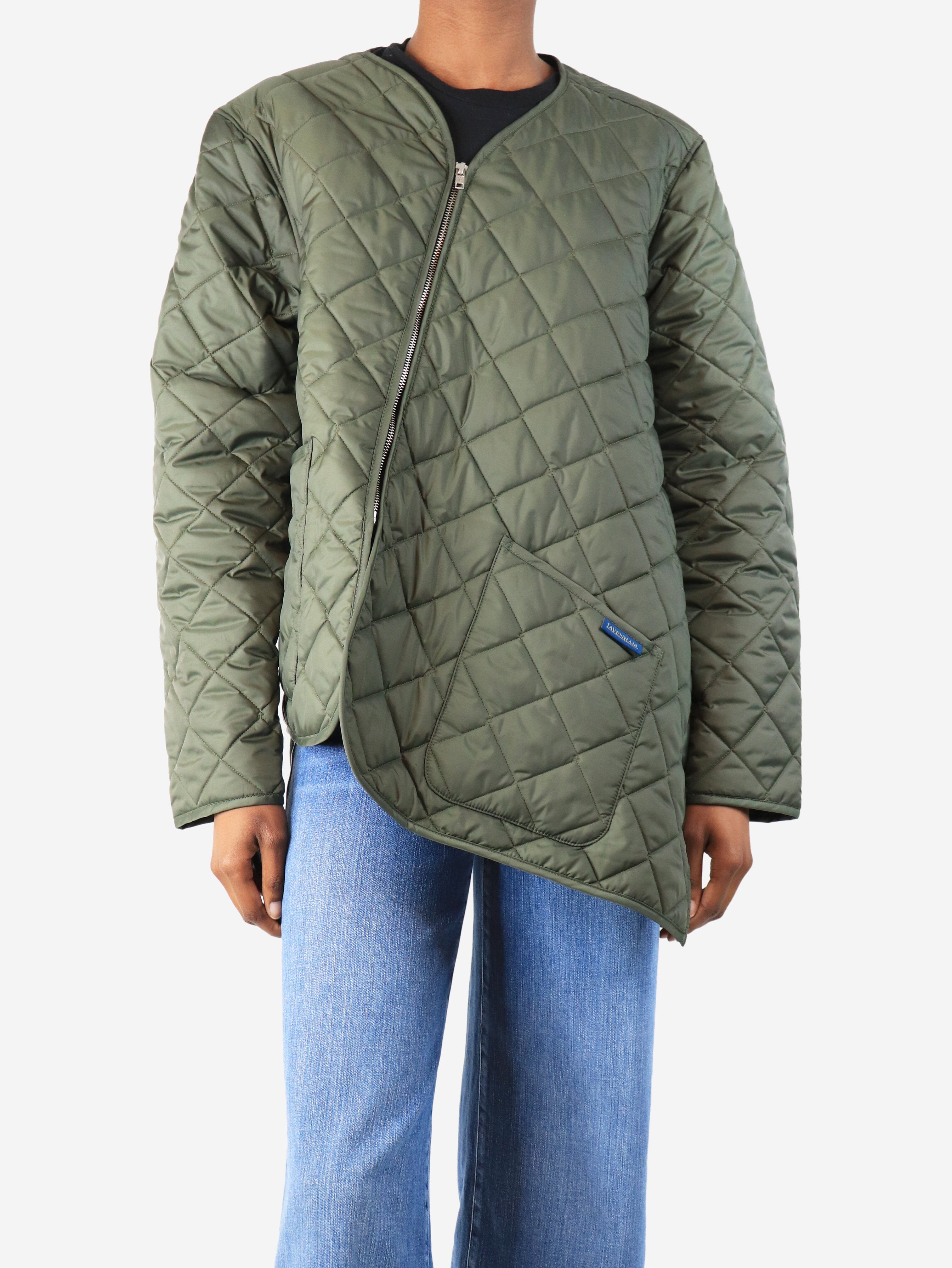Green Lavenham bias quilted jacket - size XS Coats & Jackets Comme Des Garçons SHIRT 