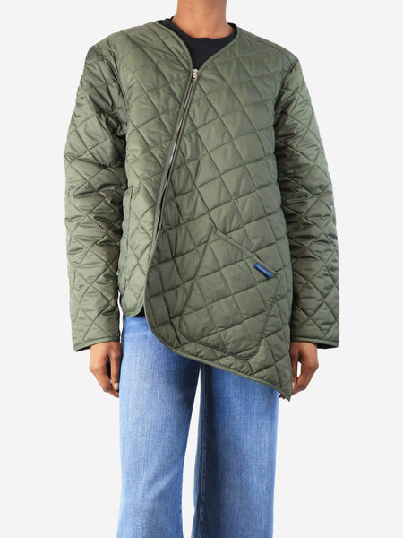 Green Lavenham bias quilted jacket - size XS product image