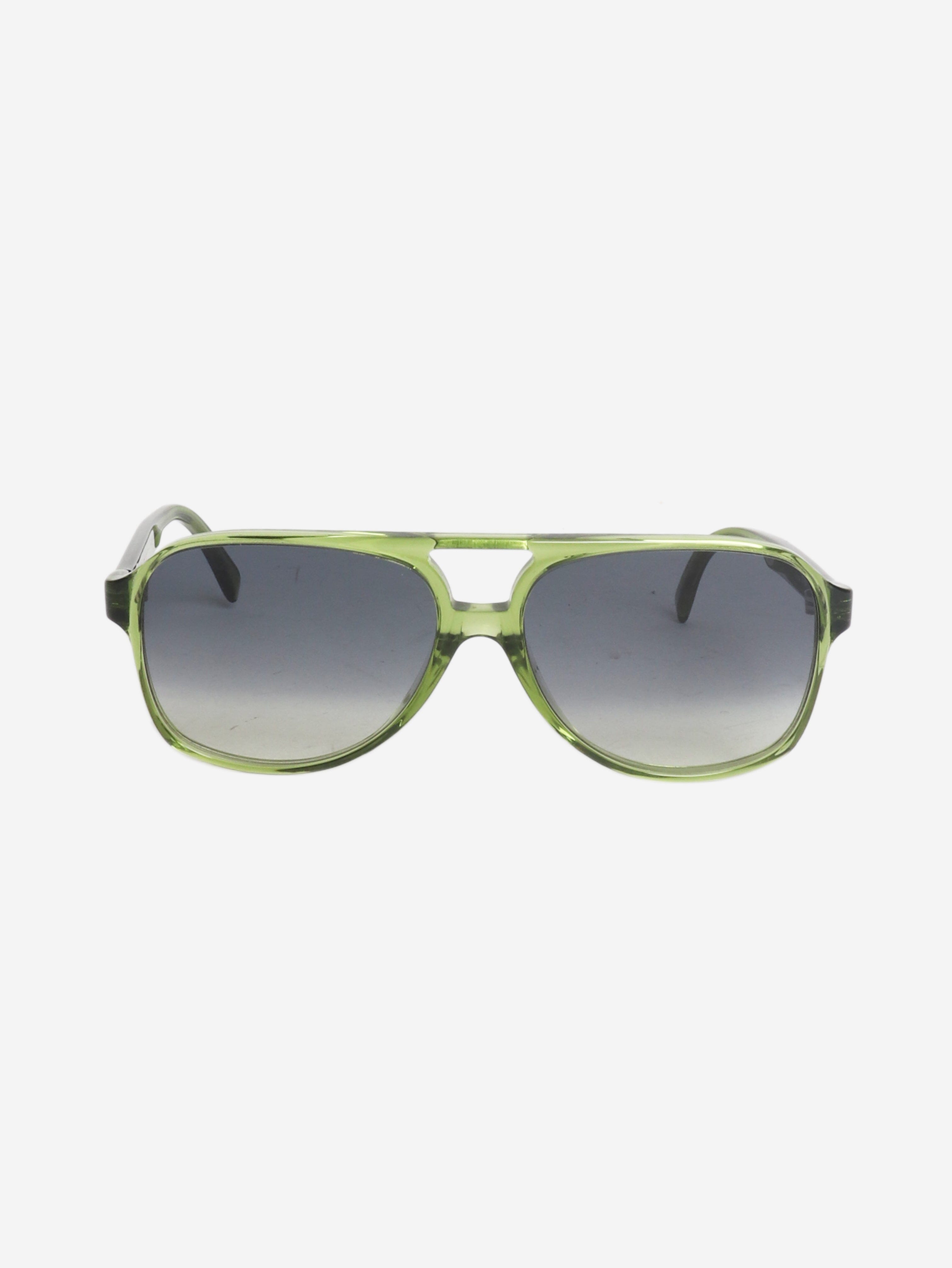 Green aviator sunglasses