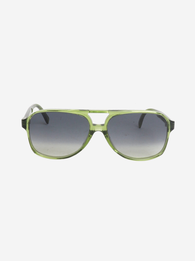 Green aviator sunglasses