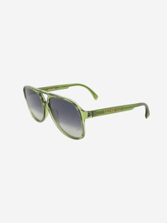 Green aviator sunglasses