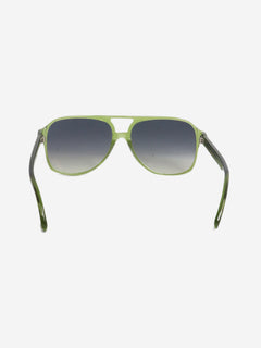 Green aviator sunglasses