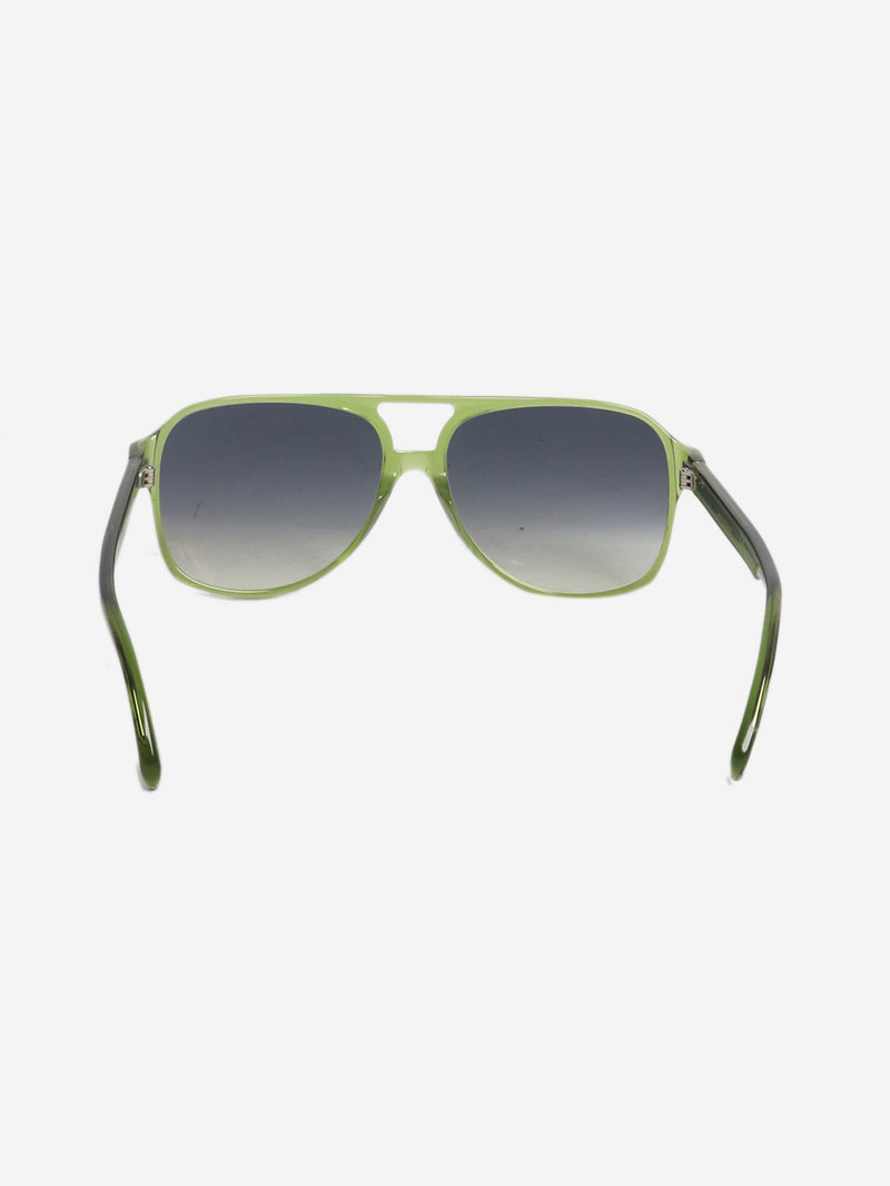 Green aviator sunglasses