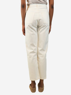 White straight-leg jeans - size UK 6 Trousers Agolde 