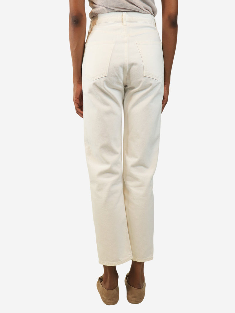 White straight-leg jeans - size UK 6 Trousers Agolde 