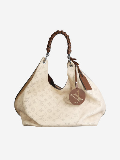 Cream 2020 Monogram Carmel Mahina Hobo bag Shoulder bags Louis Vuitton 