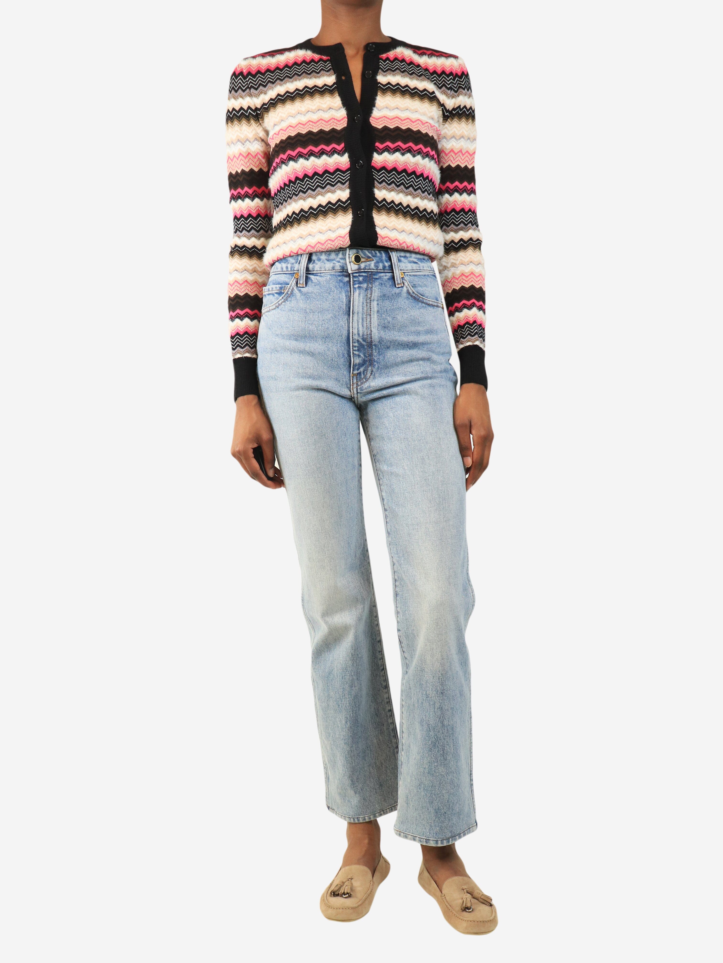 Blue danielle style denim jeans - size UK 6 Trousers Khaite 