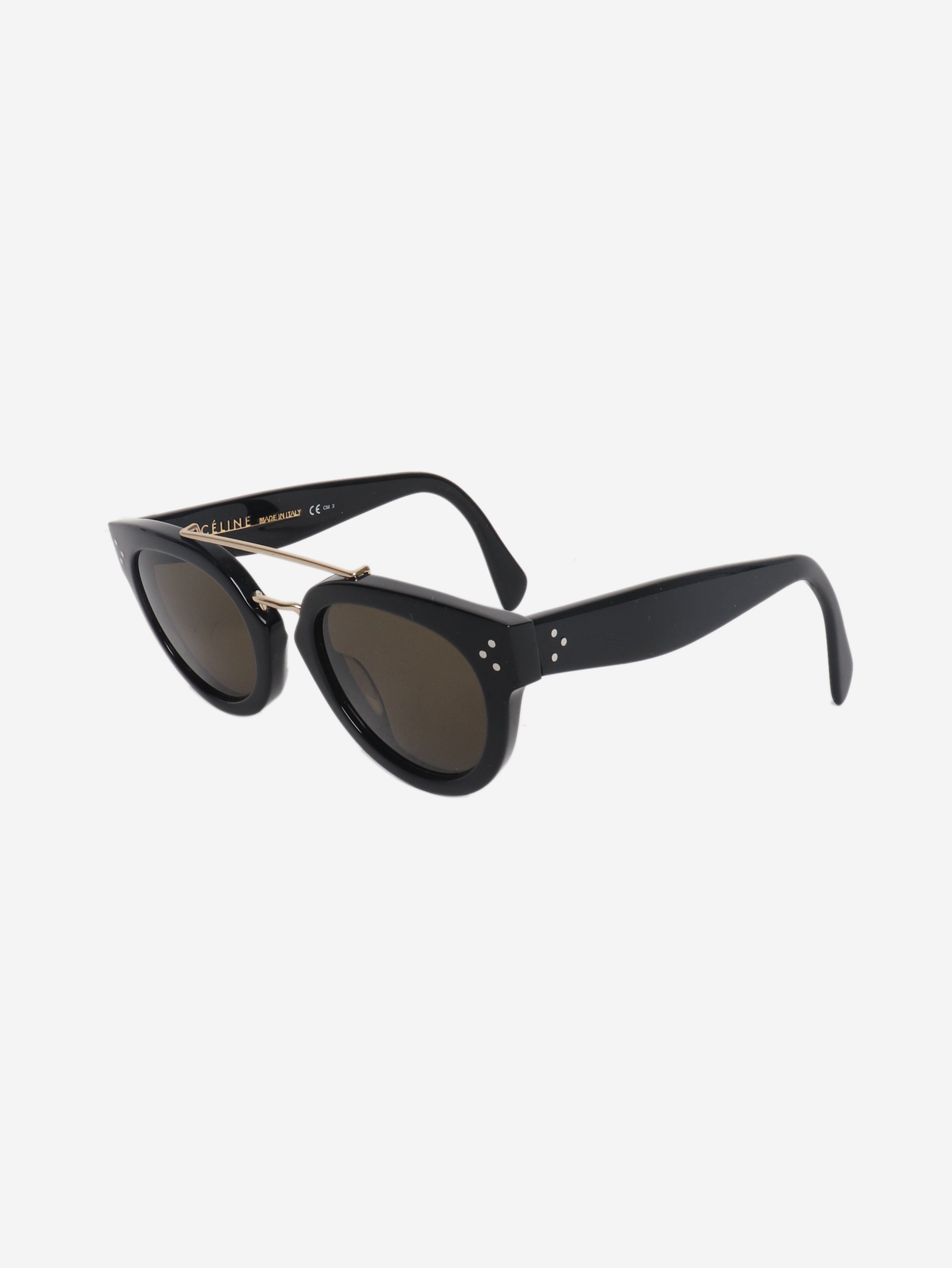 Black double-bridge sunglasses Sunglasses Celine 