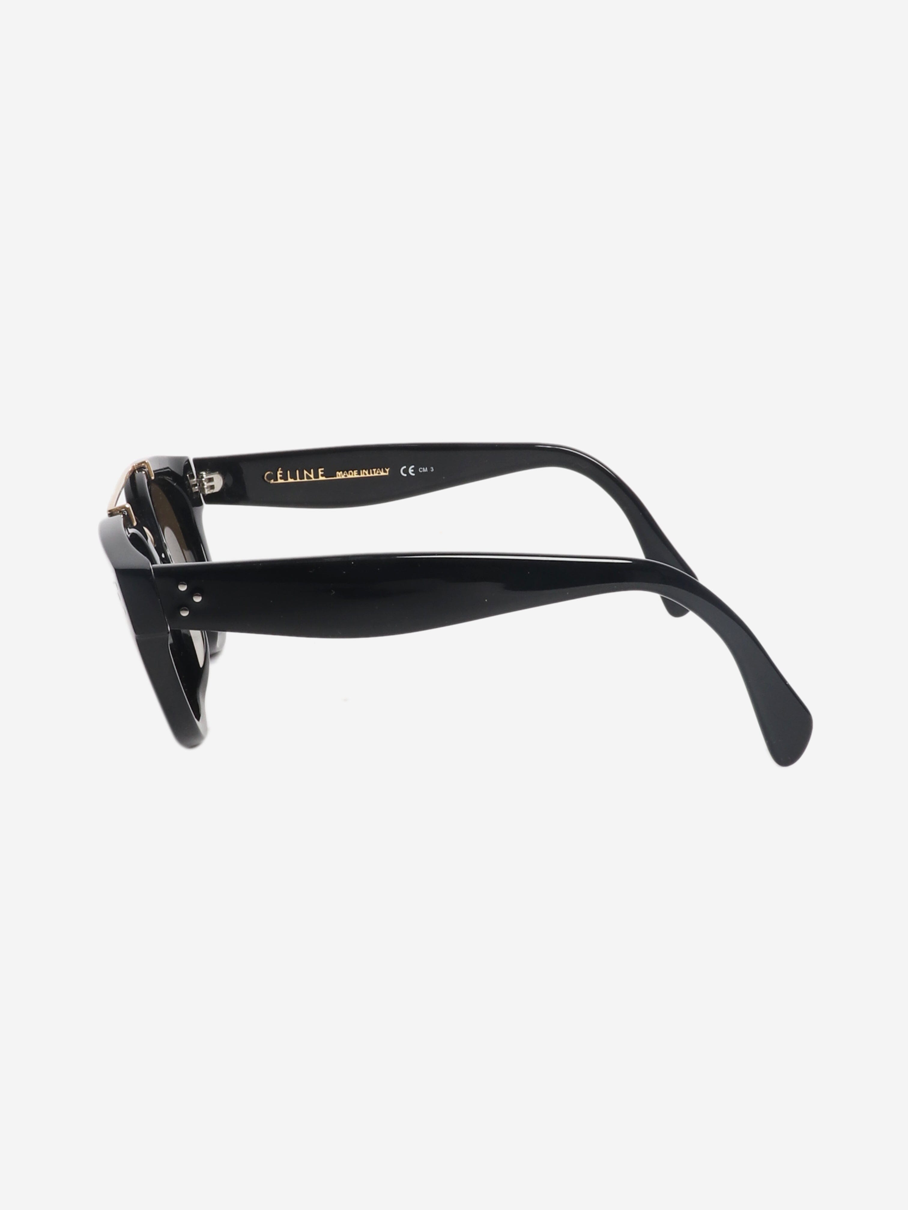 Black double-bridge sunglasses Sunglasses Celine 