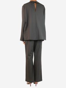 Loewe Black wide-leg trousers and collar top - size XS