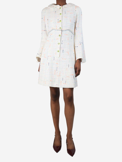 White Resort 2024 tweed mini dress - size UK 6 Dresses Chanel 