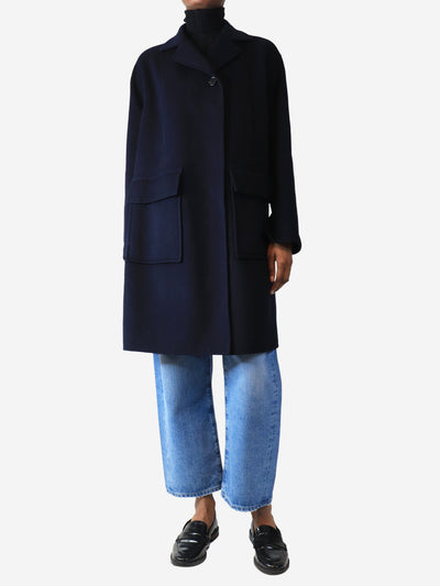 Navy wool blend coat - size UK 6 Coats & Jackets Joseph 