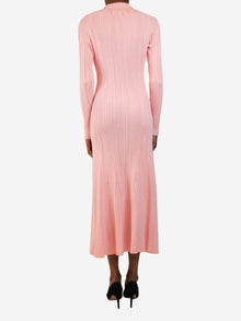 Pink ribbed knit midi dress - size S Dresses self-portrait 