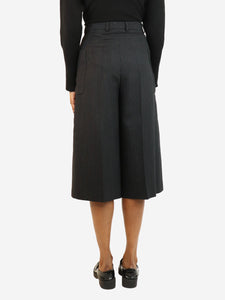 Celine Black pinstripe pocket culottes - size UK 8