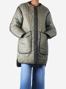 Marfa Stance Green oversized quilted jacket - size XS