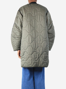 Marfa Stance Green oversized quilted jacket - size XS