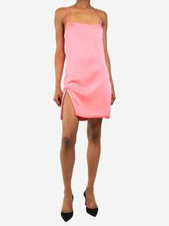 Pink diamante strap mini dress - size UK 8 Dresses The Attico 