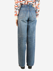 Celine Blue wide-leg jeans - size UK 6