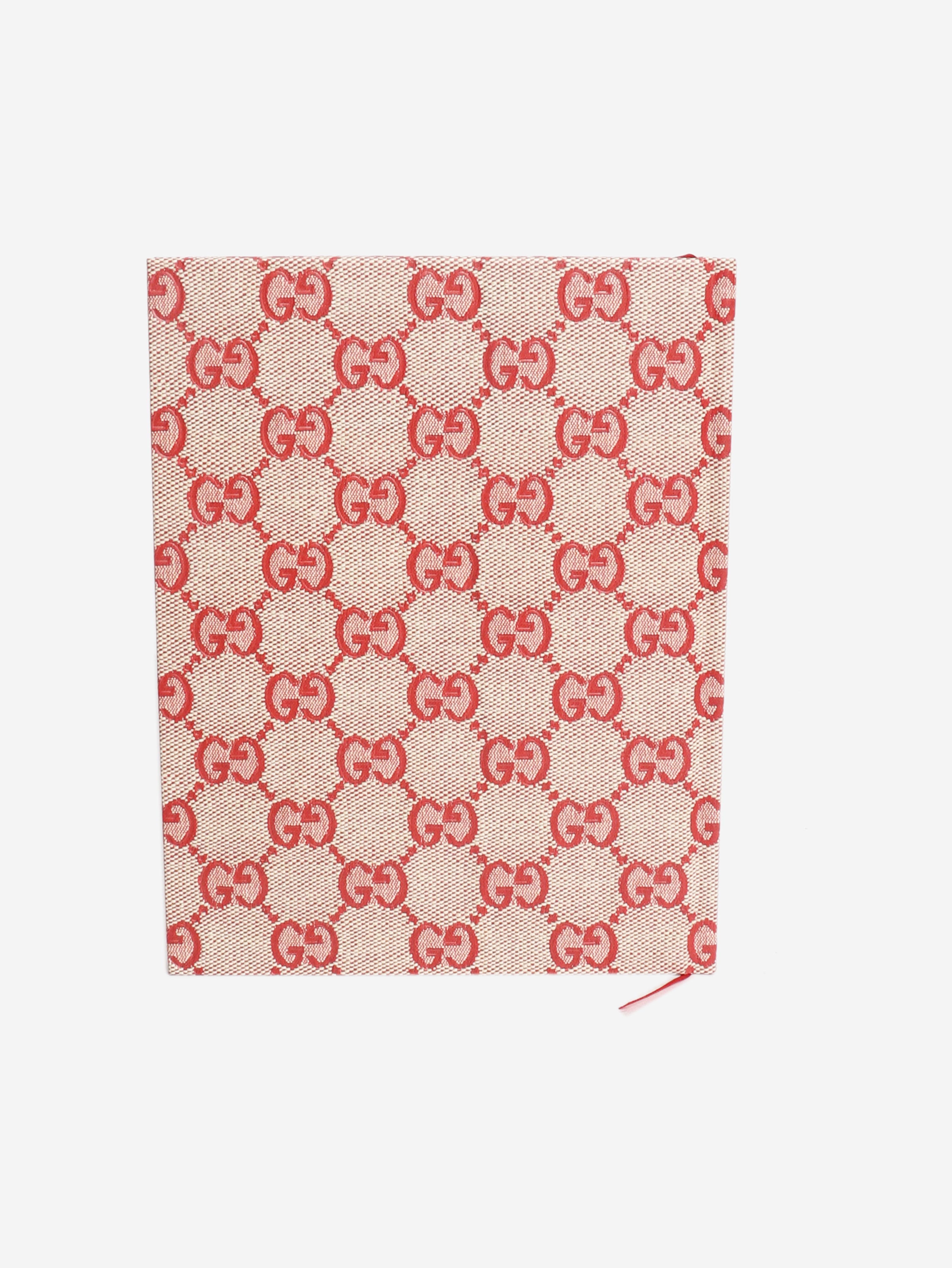 Red Guccissima A5 lined notebook