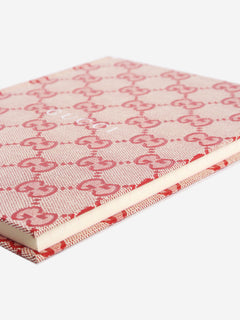 Red Guccissima A5 lined notebook