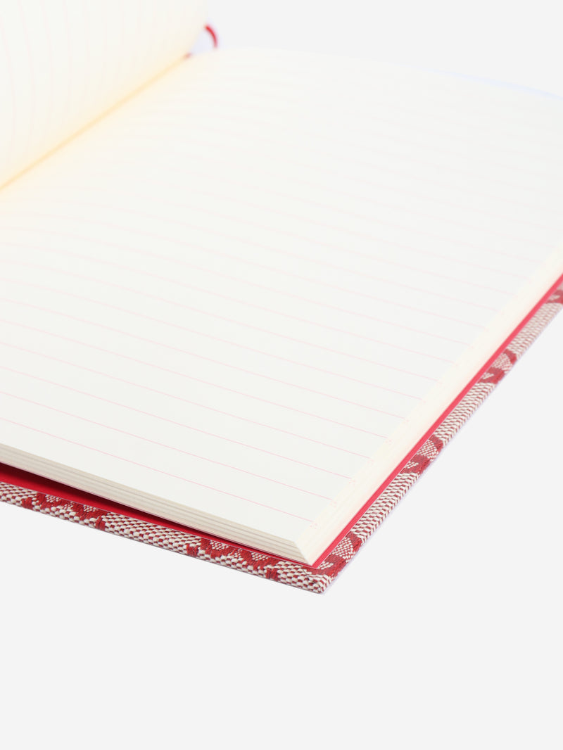 Red Guccissima A5 lined notebook