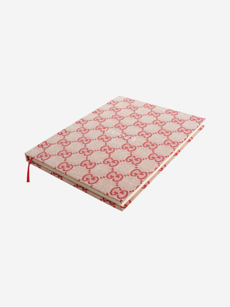 Red Guccissima A5 lined notebook