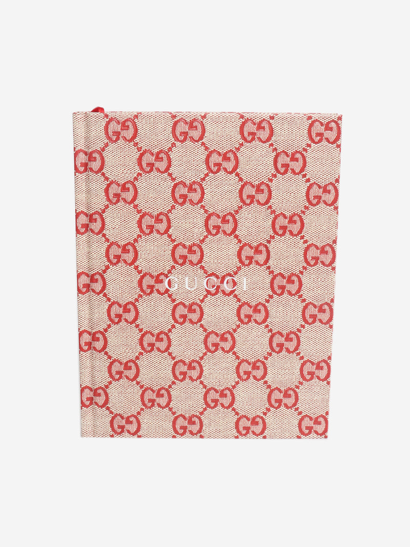 Red Guccissima A5 lined notebook