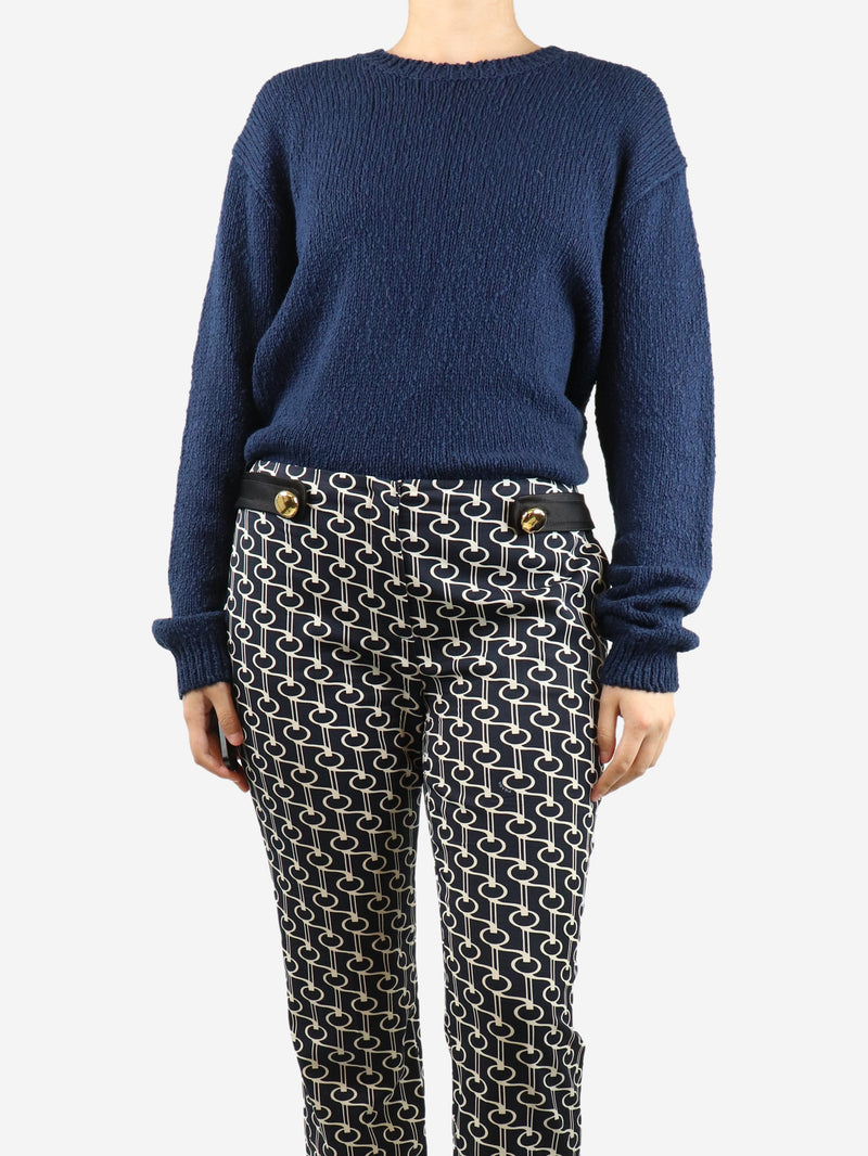 Blue heavyweight wool-blend jumper - size S Knitwear A.P.C. 