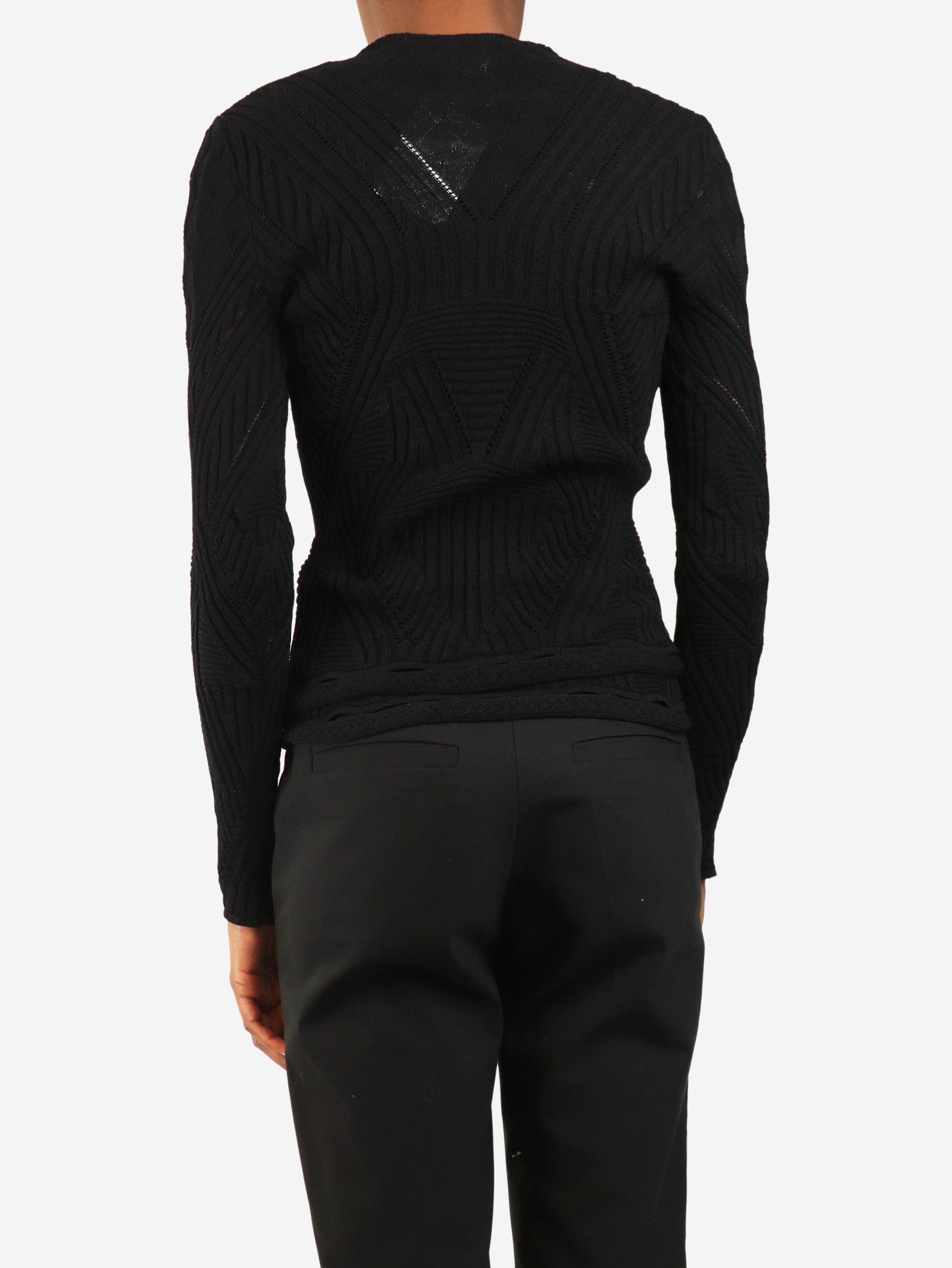 Black knit top and cardigan set - size UK 8 Sets Chanel 