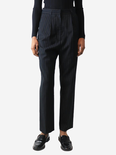Black pinstripe tapered trousers - size UK 6 Trousers MM6 Maison Margiela 
