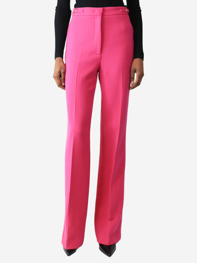Pink wool crepe trousers - size UK 6 Trousers Gabriela Hearst 
