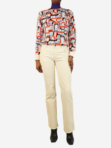 Celine Cream corduroy jeans - size UK 6
