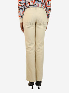 Celine Cream corduroy jeans - size UK 6