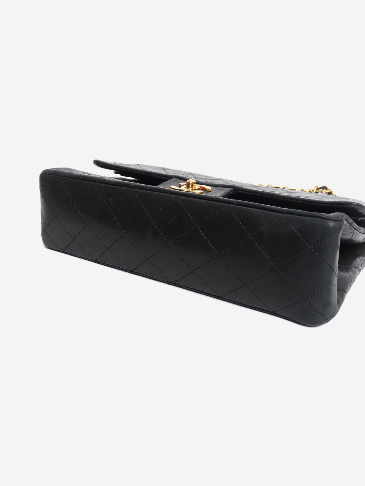Black 1989 medium lambskin Classic Double Flap bag Shoulder bags Chanel 