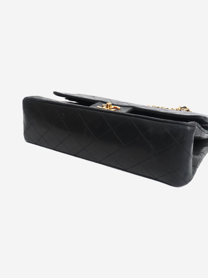 Black 1989 medium lambskin Classic Double Flap bag Shoulder bags Chanel 