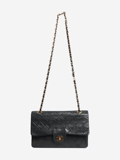 Black 1989 medium lambskin Classic Double Flap bag Shoulder bags Chanel 
