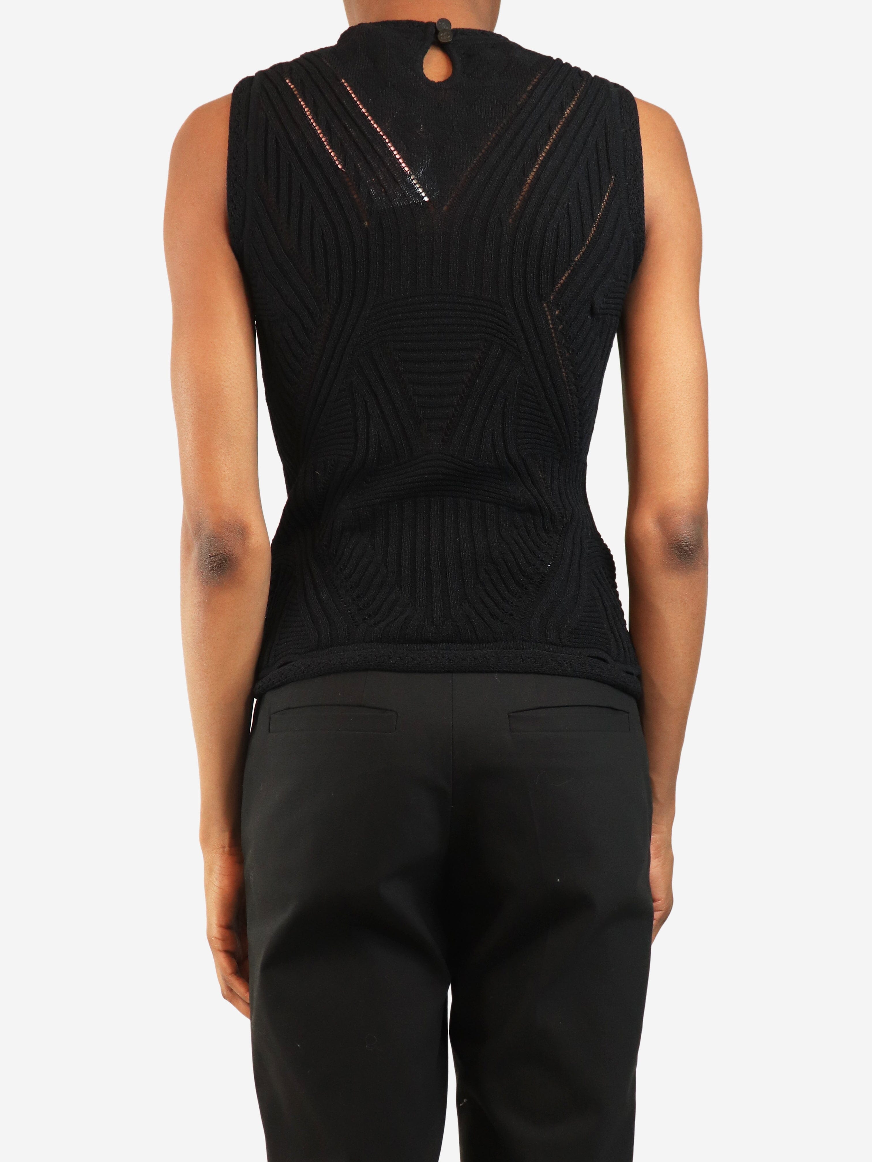 Black knit top and cardigan set - size UK 8 Sets Chanel 