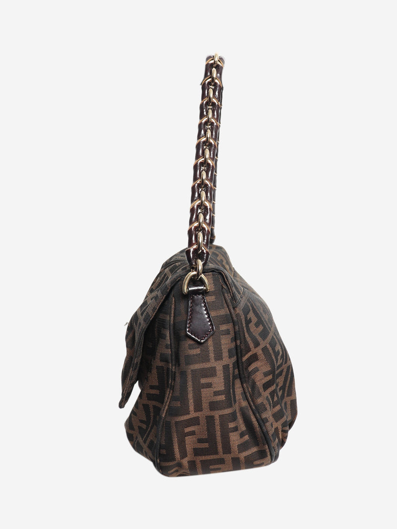 Brown Zucca Mia shoulder bag Shoulder bags Fendi 