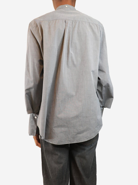 Grey mandarin collar shirt - size XS alternate image