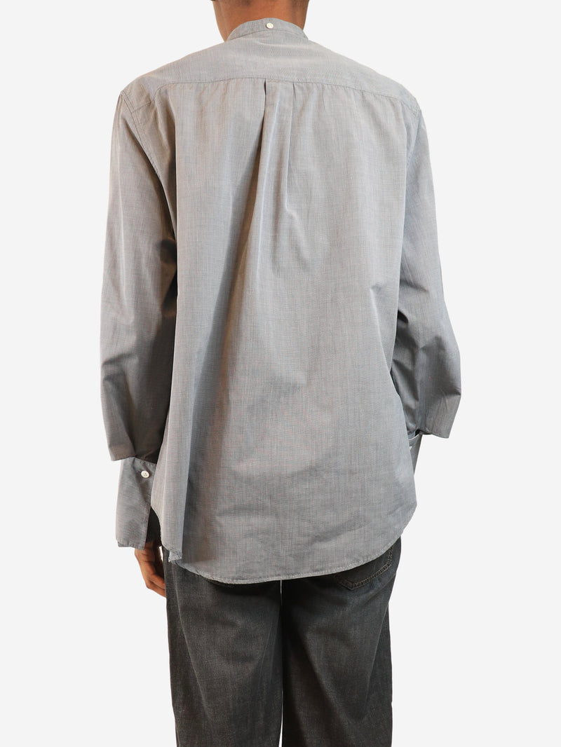 Grey mandarin collar shirt - size XS