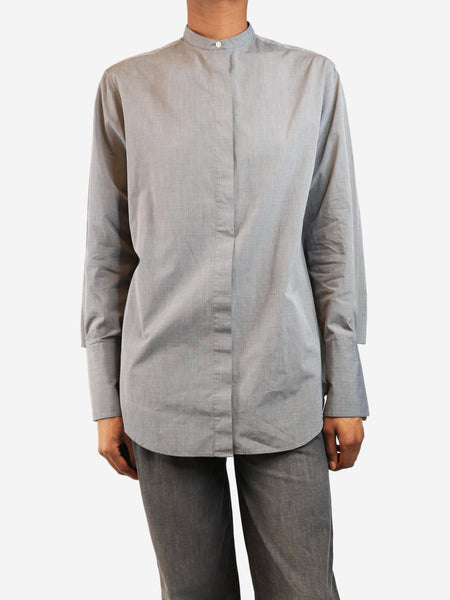 Grey mandarin collar shirt - size XS product image