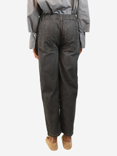 Dark grey elasticated jeans - size UK 8 Denim Brunello Cucinelli 