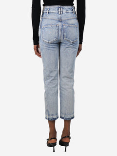 Blue bleached panel jeans - size UK 6 Trousers Isabel Marant Etoile 