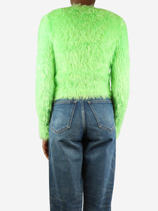 Balenciaga Green faux fur sweater - size S