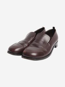 The Row Oxblood leather loafers - size EU 40.5