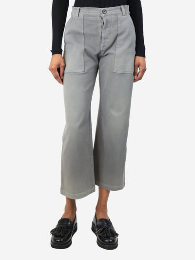 Grey cargo trousers - size UK 6 Trousers Dior 